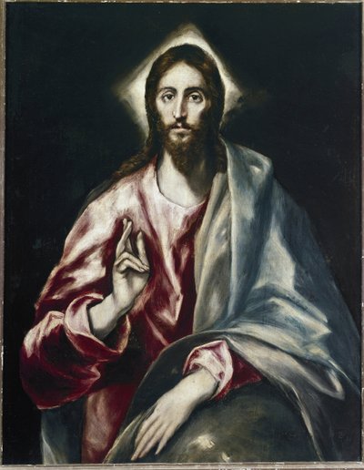 Kurtarıcı - Tuval üzerine yağlı boya by El Greco