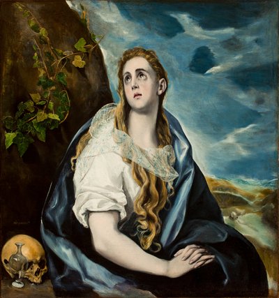 Tövbekar Magdalene, c.1577 by El Greco