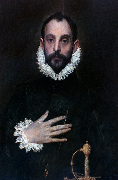 Eli Göğsünde Bir Soylu, c1577-1584 by El Greco