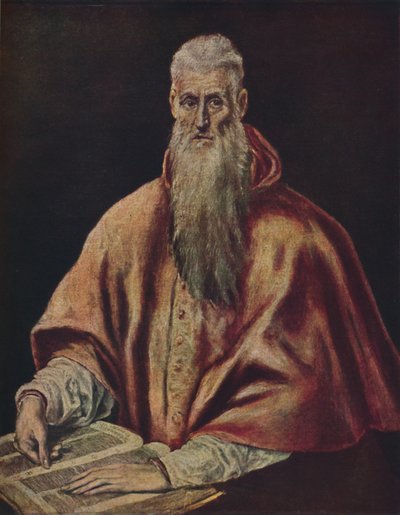 Kardinal olarak Aziz Jerome, Kardinal olarak Aziz Jerome, c1590-1600, 1938 by El Greco