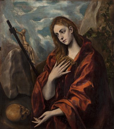 tövbekar magdalene by El Greco