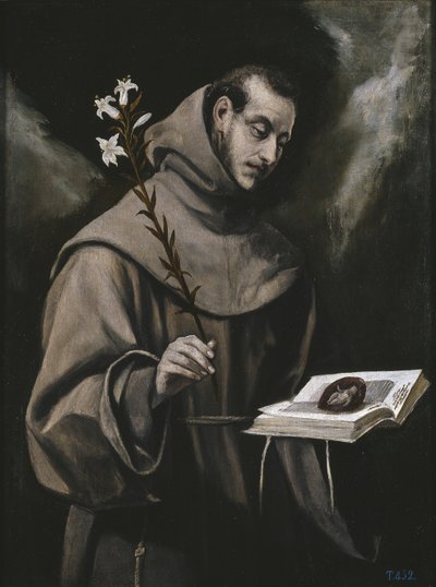 Padua Aziz Anthony, c. 1580 by El Greco