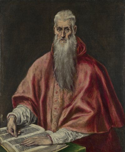 Kardinal olarak Aziz Jerome, 15901600 by El Greco