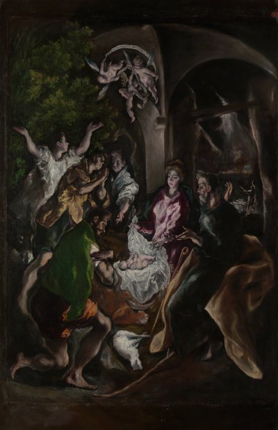 Çobanların Tapınması, yak. 1605-10. by El Greco