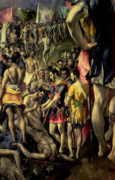 St. Maurice Şehitliği, 1580-83 (90011 detayı) by El Greco