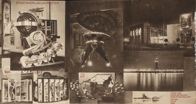 SSCB. Uluslararası Basın Sergisindeki Sovyet pavyonunun kataloğu, Köln, 1928 by Eliezer Markowich Lissitzky