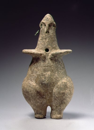 Steatopygos figürü, Amlash, MÖ 2. binyıl sonu-erken 1. binyıl (pişmiş toprak) by Elamite