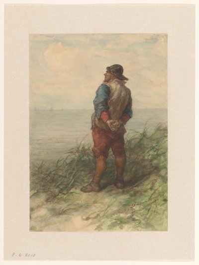 Denize bakan kum tepelerinden Zeeman by Elchanon Verveer