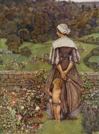 Aşk tanrısından sonra bir renk tonu ve ağlama (renkli taş) by Eleanor Fortescue Brickdale