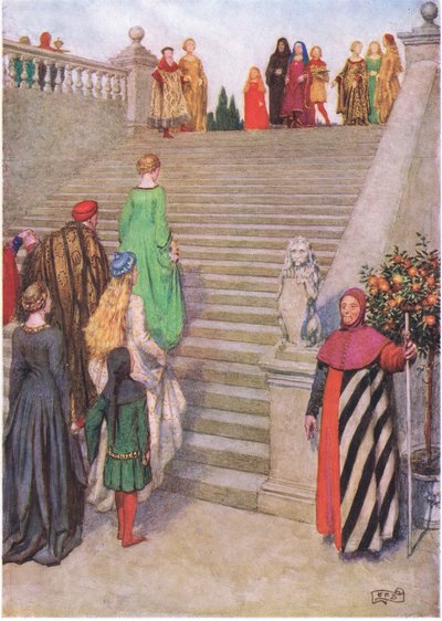 Dante ve Beatrice ilk karşılaşmaları: 