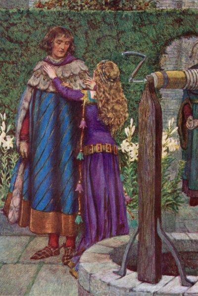 Elaine (renkli taş) by Eleanor Fortescue-Brickdale