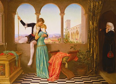 Elveda - bir öpücük ve ineceğim (tuval üzerine yağlı boya) by Eleanor Fortescue Brickdale