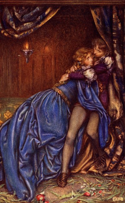 Guinevere (renkli taş) by Eleanor Fortescue-Brickdale