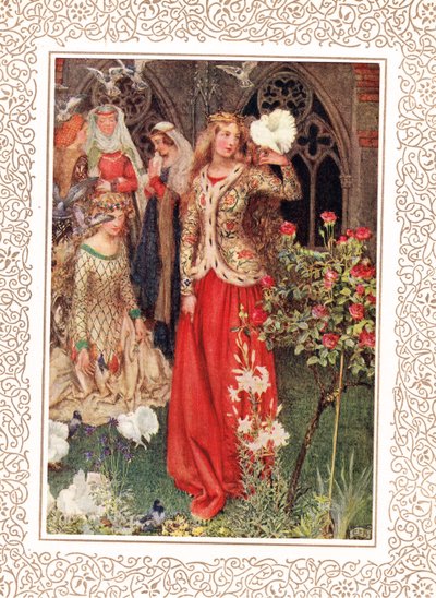 Guinevere ve hanımları altın günlerde, Hodder & Stoughton tarafından yayınlanan Alfred Tennyson