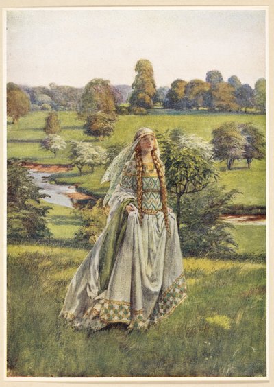 Guinevere, Eleanor Fortescue-Brickdale'in 'Ünlü Kadınların Altın Kitabı'ndan by Eleanor Fortescue Brickdale