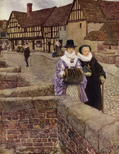 Onu geçerken gördüm ama yine de onu ölene kadar seviyorum! (renkli taş) by Eleanor Fortescue Brickdale