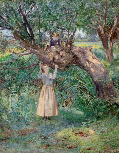 The Truants (suluboya) by Eleanor Fortescue-Brickdale