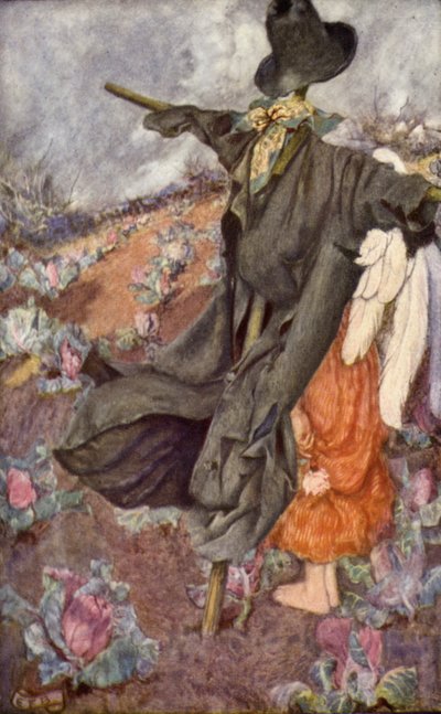 "Dünya ve korktuğu şey" (renkli taş) by Eleanor Fortescue-Brickdale