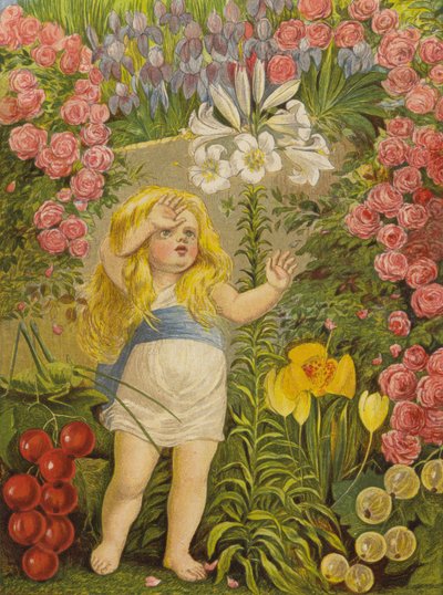 Zambak, Cennetin çiçeği (renkli taş) by Eleanor Fortescue Brickdale