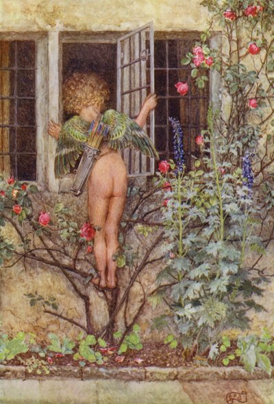 Güzel olan her şeyle, tatlı leydim, kalk, kalk, kalk! (renkli taş) by Eleanor Fortescue Brickdale