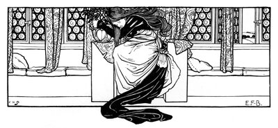 Bir sandalyede uyuyan bir kadın, 1898. by Eleanor Fortescue Brickdale
