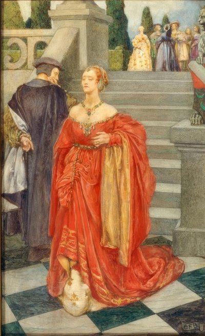 Ama kalp bir darbe aldığında, acı bu kadar çabuk geçer mi, by Eleanor Fortescue Brickdale