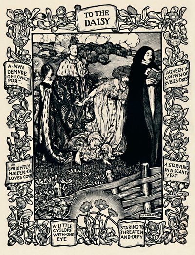 Wordsworths Poem To The Daisy, No. 2, 1923 by Eleanor Fortescue Brickdale