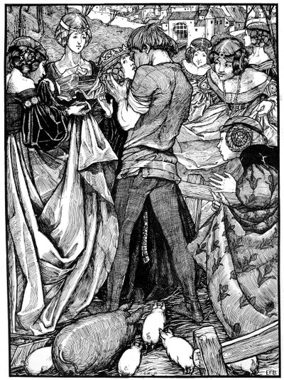 Prenses ve Domuz Çobanı, 1898. by Eleanor Fortescue Brickdale