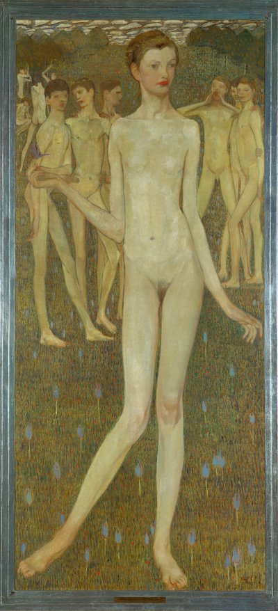 Adolescentia (tuval üzerine yağlıboya) by Elena Luksch-Makowsky