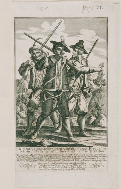1703 Tirol Savunması: Keskin Nişancılar by Elias Baeck