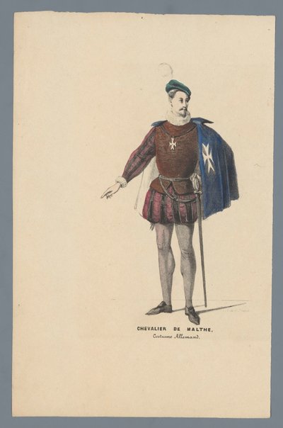 Malthe Şövalyesi, Alman Kostümü by Elias Spanier