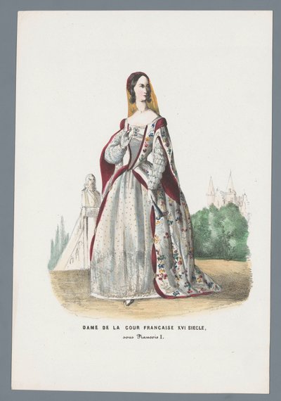 Fransız sarayının hanımı XVI. Yüzyıl, I. François altında (nesne üzerindeki başlık) by Elias Spanier