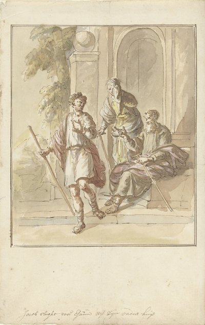 Jacob ebeveyn evinden kaçar by Elias van Nijmegen