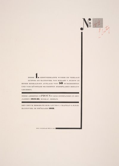 Baş sayfa by Eliezer Markowich Lissitzky
