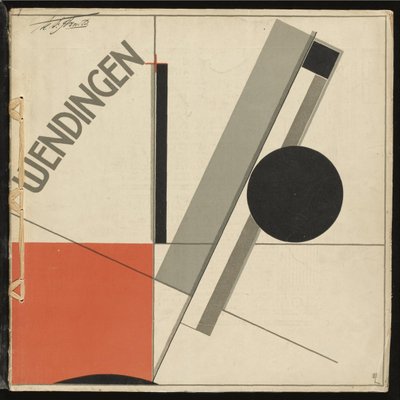 Weendingen No 11 par Lissitzky, El (1890-1941). Renkli litografi, boyut : 33,2x33,2 by Eliezer Markowich Lissitzky