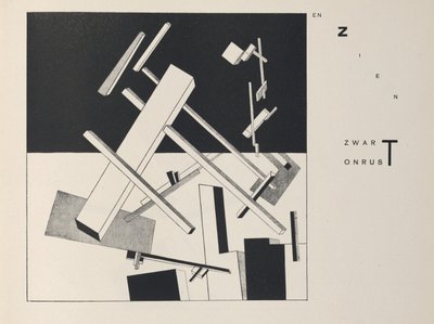 İki Kare Hakkında, 1922. by Eliezer Markowich Lissitzky