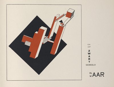 İki Kare Hakkında, 1922. by Eliezer Markowich Lissitzky