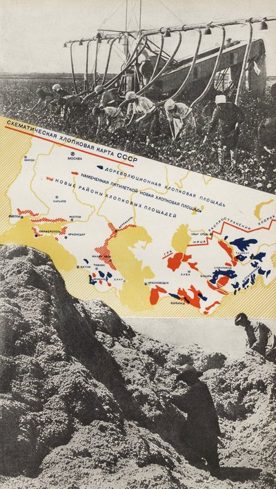 Pamuk yetiştiriciliği. SSCB Sosyalizmi İnşa Eder, 1933