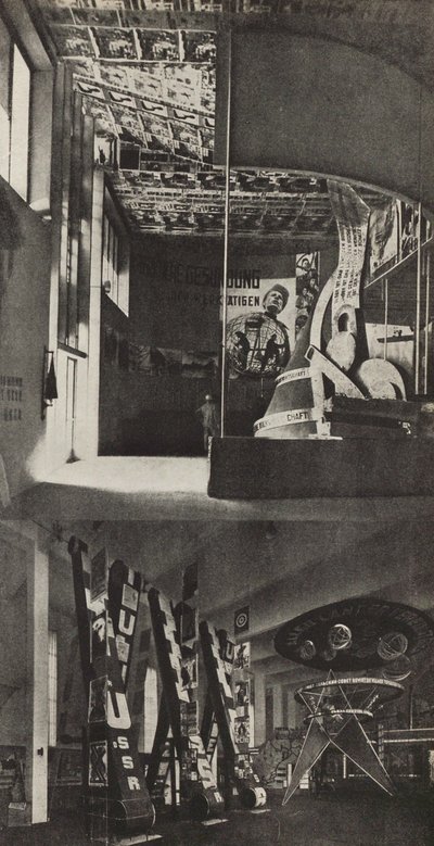 Uluslararası Basın Sergisindeki Sovyet pavyonu, Köln, 1933. by Eliezer Markowich Lissitzky