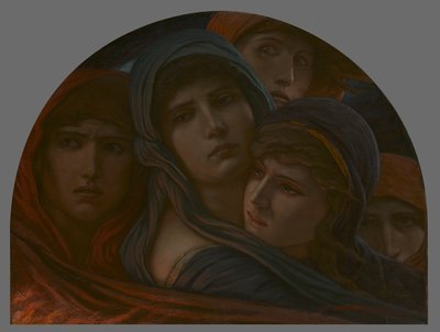 Cehenneme Bir Bakış veya Korku, 188898. by Elihu Vedder