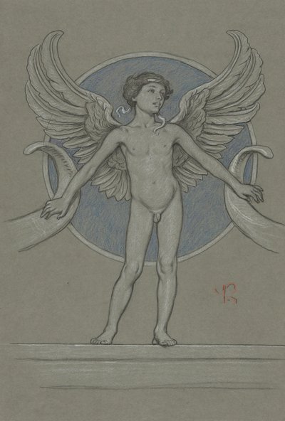 Kanatlı Çocuk + Bereket by Elihu Vedder