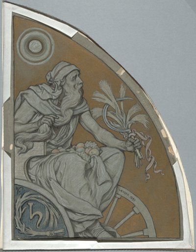 Satürn için çizgi film by Elihu Vedder