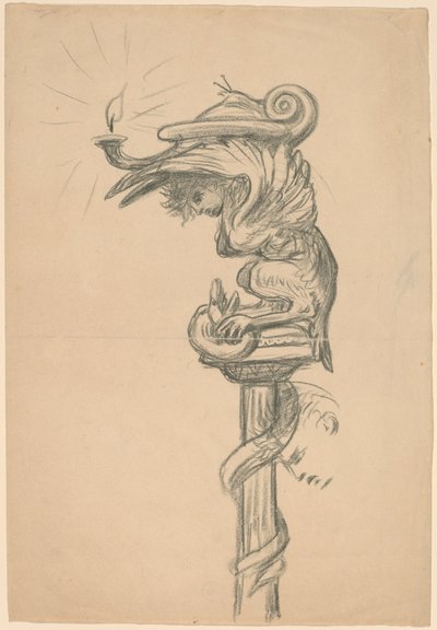 Asmanın Kızının Evliliği Detayı, c. 1890. by Elihu Vedder