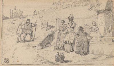 Baba ve Oğul, c. 1859. by Elihu Vedder