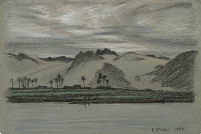 Nil Yolculuğunun 30 Çiziminden, No. 19 by Elihu Vedder