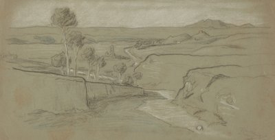 Roma Manzarası, c. 1900. by Elihu Vedder