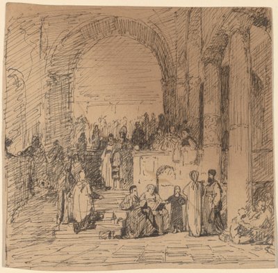 Eski Ustadan Sonra Çalışmak by Elihu Vedder
