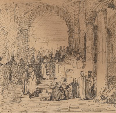 Old Master'dan sonra çalışma, c. 1858. by Elihu Vedder