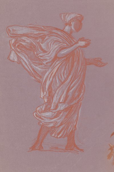 Yunan Kızlarının Banyo Yapması Çalışması, c. 1872. by Elihu Vedder