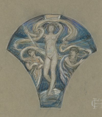 Luna için çalışma by Elihu Vedder
